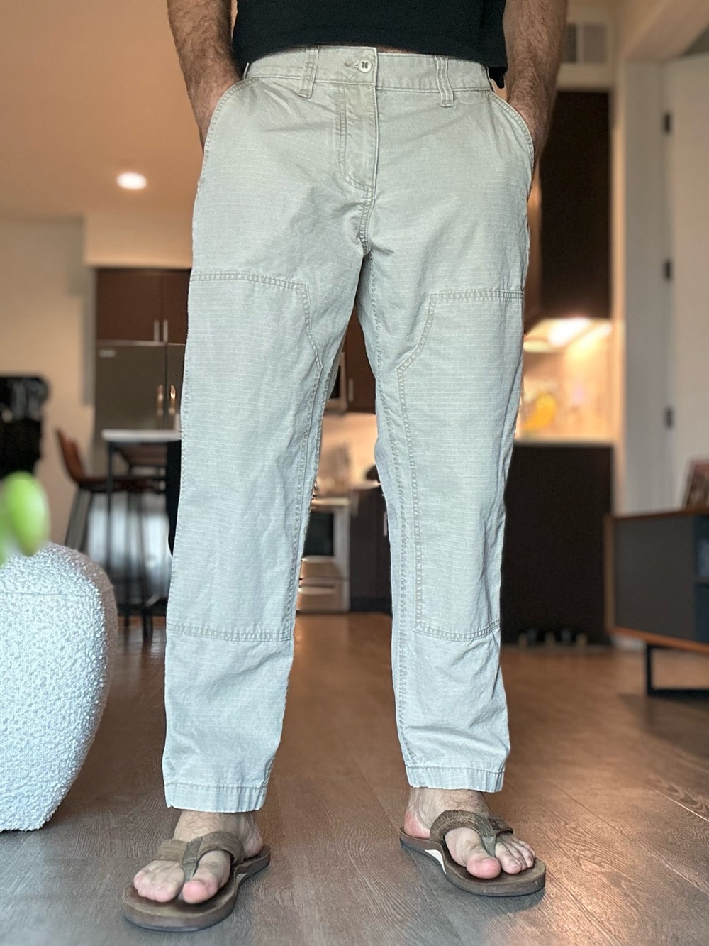 Abercrombie & Fitch Men’s Loose Workwear Pants Tan - 31x30